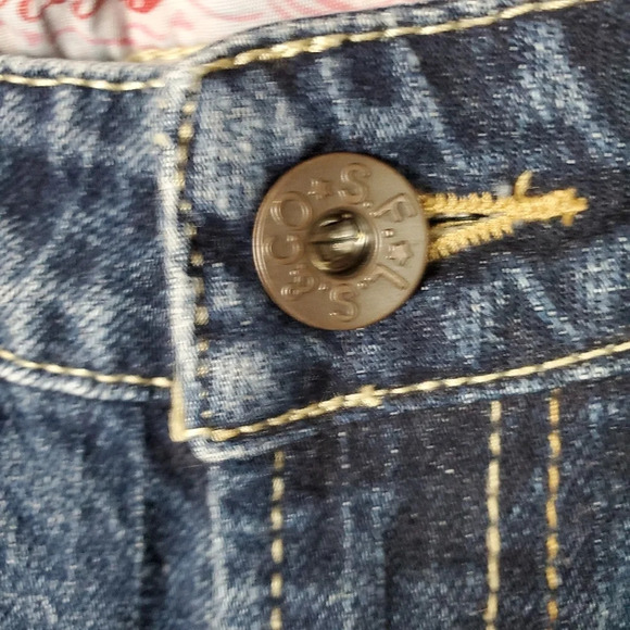 Levi's Red Tab Jeans 5 Pocket Straight Leg Size 8 Adjustable Waist Cowgirl - Picture 4 of 12